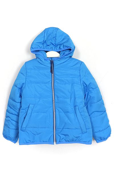 DobaKids Boy's Winter Coat with Fleece Padded Hooded Inside Blue