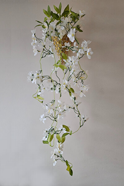 Dekosimge Yapay Sarkan Çiçekli Bitki 5 Dal 100 Cm