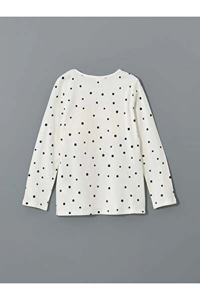 LC Waikiki LCW Kids Ekru Bisiklet Yaka Kız Çocuk Pijama Takımı T T