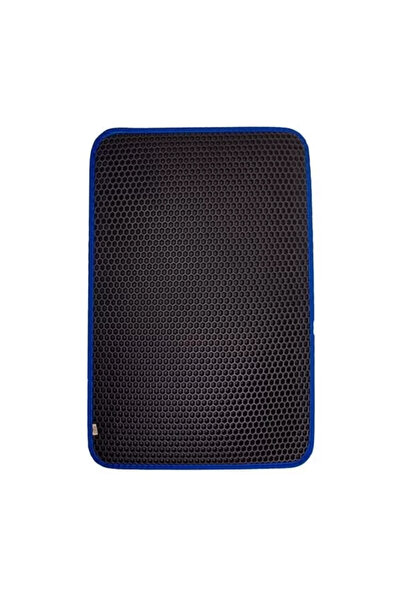 TREND Cattie hexagon model sand collector functional cat mat large blue 50x75 cm