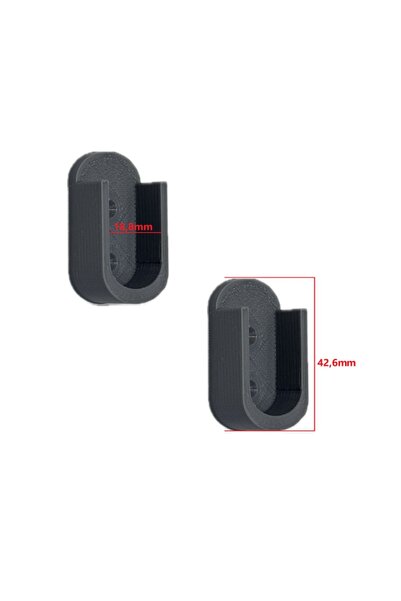 Ovisoutdoor Mobilya Boru Askı Flanşı Gri Plastik Oval Dolap Içi Elbise Gardırop Askılık Borusu Aparatı Elemanı