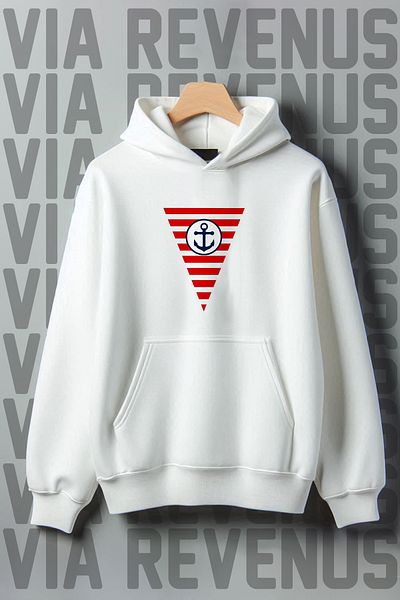 Vordevia Φούτερ με κουκούλα με στάμπα Anchor / Sailor Fashion