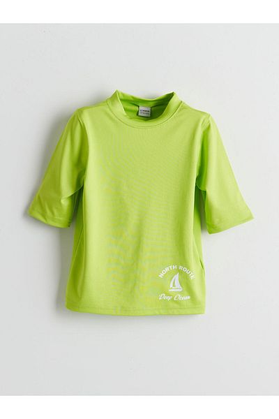 LC Waikiki LCW Kids Schnelltrocknendes UV-Schutz-Schwimmbekleidungsoberteil für Jungen