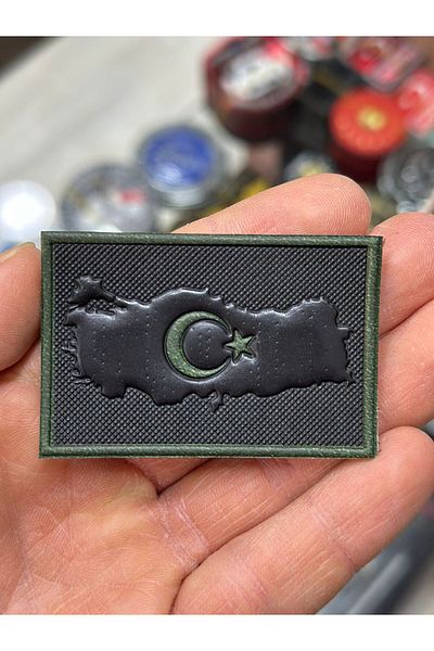 KOMANDO PAZARI PATCH TURCESC CU TĂIERE LASER 3D CU VELCRO PE SPATE