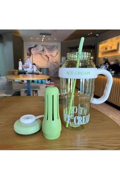 RKY SERENITY Detox Water Bottle - with Strainer and Straw, Suitable for Contact with Food