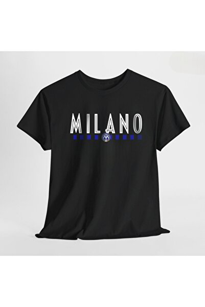 SARI Majica Milano Black Navy Blue Theme 100% pamuk