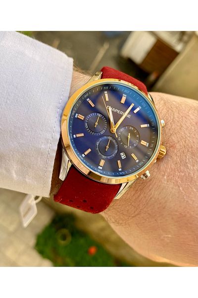 Reward Chaporone Suede Cord Waterproof Men's Wristwatch Valentine's Day Gift