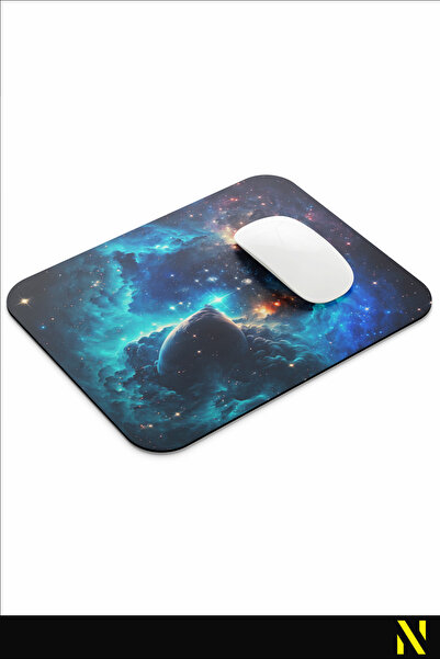 nilizma Mousepad ergonomic colorat cu tematică Galaxy, ideal pentru utilizarea acasă și la birou, cu suprafață anti-alunecare.