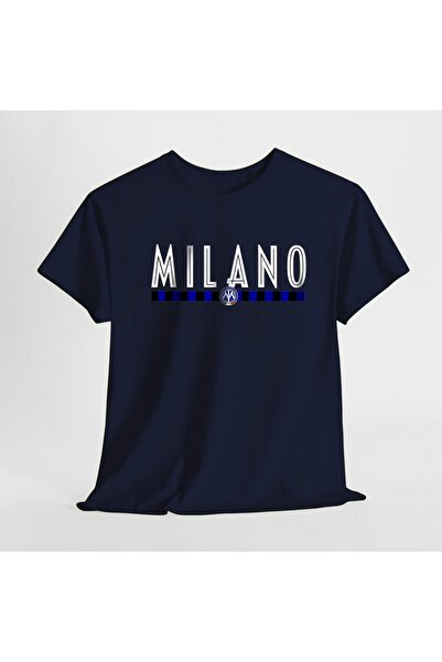 SARI Majica Milano Black Navy Blue Theme 100% pamuk