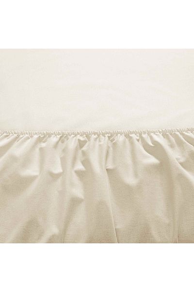 Taç Σετ σεντόνια Ranforce Elastic Διπλό Εκρού