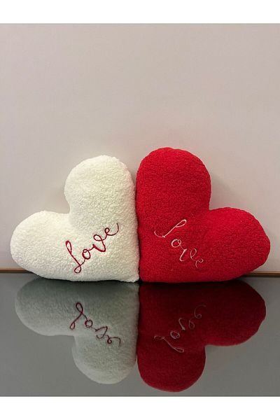 DRN Teddy Embroidered - Bead Silicone Filled Pillow Set of 2