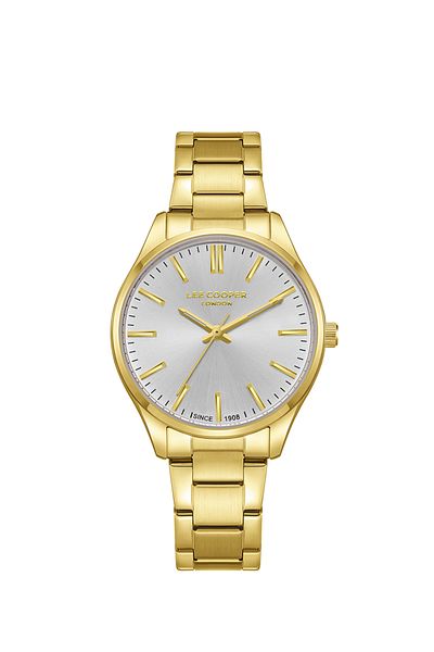 Lee Cooper Lee Cooper Women's VJ21C1 Movement Watch, Analog Display and Metal Strap - LC08011.130, Silver