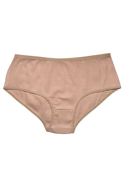 Gizli Butik Chiloți de damă din bumbac cu talie înaltă - culoare nud