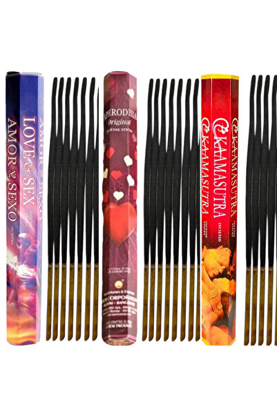 ENJOY SHOP Avantajlı Paket3 Paket Tütsü Seti 60 Adet Çubuk Lowe