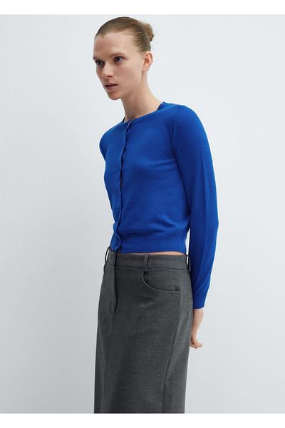 MANGO Woman Cardigan tricotat cu nasturi