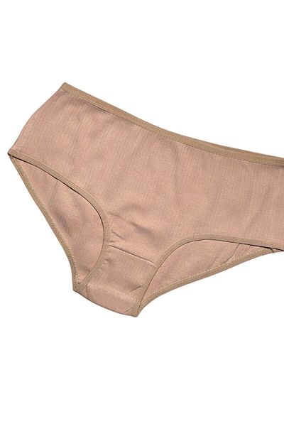 Gizli Butik Chiloți de damă din bumbac cu talie înaltă - culoare nud