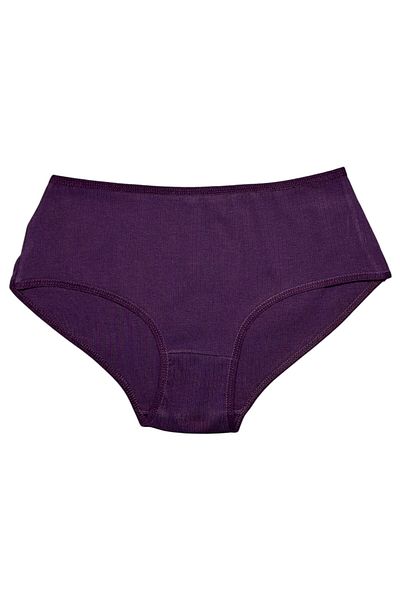 Gizli Butik Chiloți de damă din bumbac cu talie înaltă - violet