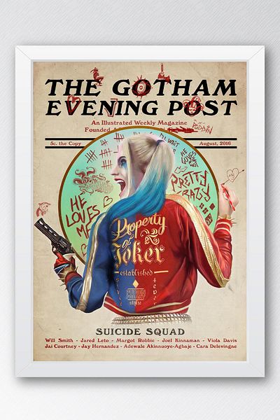 Saturn Pictură înrămată Harley Quinn - Pictură poster film Suicide Squad
