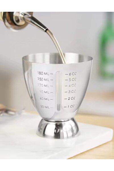 Zicco Akalınlar zicco ölçekli Jigger 180 ml 8 * h 9 cm paslanmaz jigger