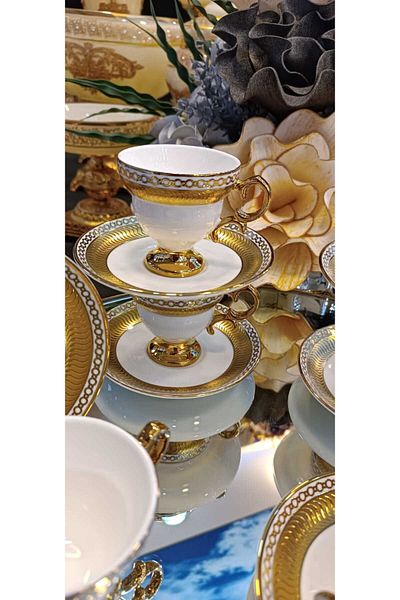 Kosova Lokman Zücçari̇ye Gemma Solded Coffee Cup Set