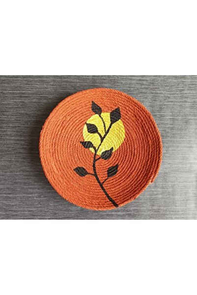 Joly El Yapımı Afrikan Tabak Etnik Hasır Tabak Seti Bohem Duvar Dekoru Afrika Tabak