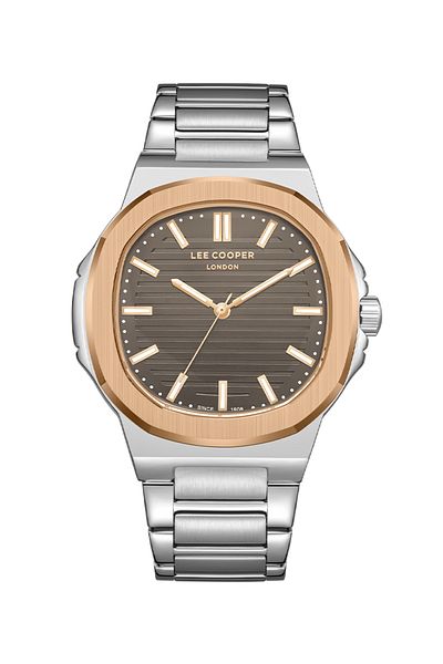 Lee Cooper Lee Cooper Men's Watch, Analog Display and Metal Strap - LC08016.560, Silver
