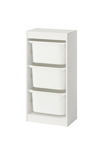 IKEA - TROFAST, saklama ünitesi, beyaz, 46x30x94 cm