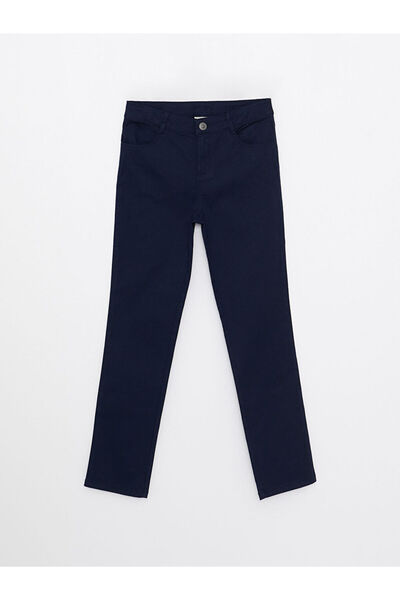 LC Waikiki Lcw kids navy skinny fit basic gabardine girls' trousers