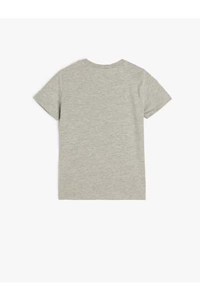 Koton New Season Game Themed Short Sleeve Crew Neck T-Shirt