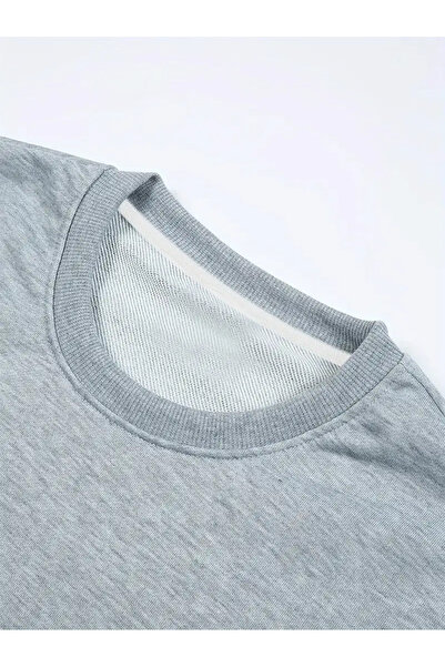 Pink Sky Dont Quit Printed Black Crew Neck Sweatshirt Oversize Unisex Thick Winter