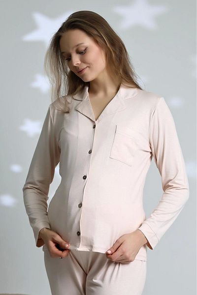 LadyMina Pijama Σετ μακρυμάνικη πιτζάμες εγκυμοσύνης