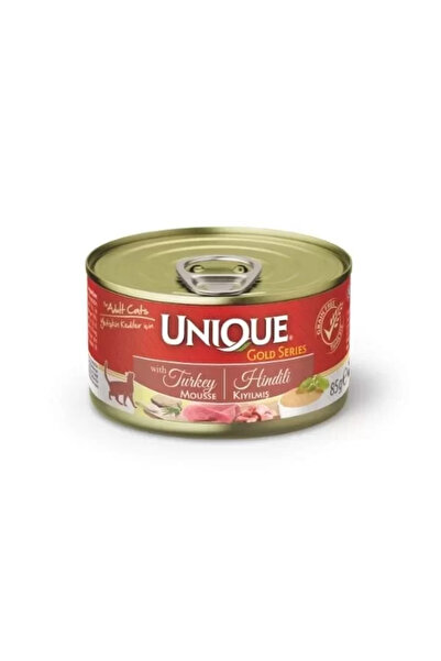 TREND Unique Gold Series Hindi Etli Yetişkin Konserve Kedi Maması 85 Gr
