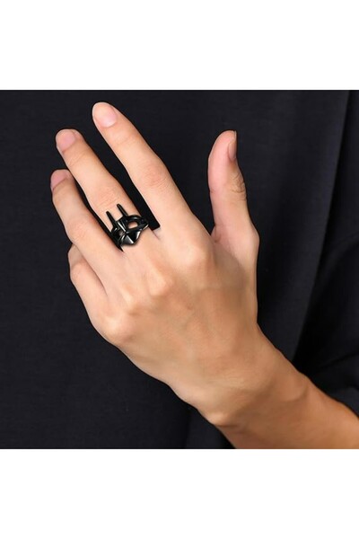 Bozhi Mf Doom Viking Ring - Men's Stainless Steel Spartan Roman Gladiator Ring