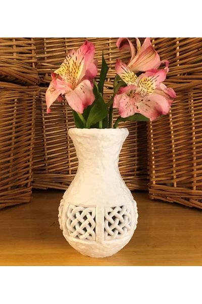 3D Brothers Flower Vase with Celtic Knot Design