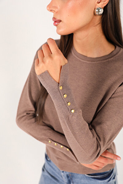 Melike Tatar Mink Sleeve Buttoned Badi 70-2455