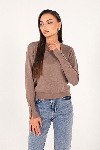 Melike Tatar Mink Sleeve Buttoned Badi 70-2455