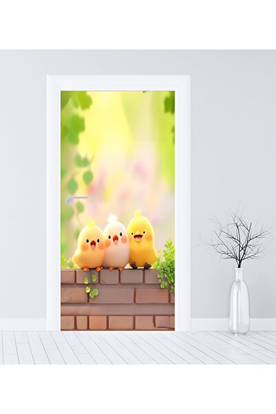 RENKLİ HOBBY Kapı Kaplama Folyosu - Kapı Sticker Giydirme - Kendinden Yapışkanlı