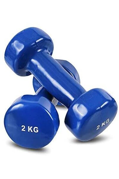 Fitness Max Dumbbell Set 2 Kg 2 Pieces Blue