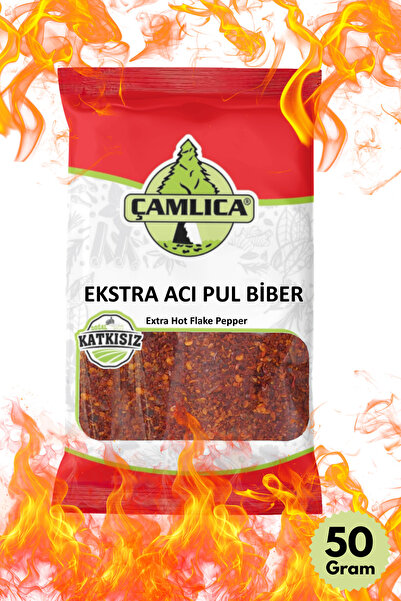 Çamlıca Baharat Çok Acı Ekstra Acı Kırmızı Pul Biber 50 Gr.