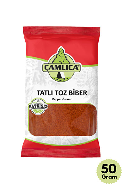 Çamlıca Baharat Tatlı Kırmızı Toz Biber 50 Gr.