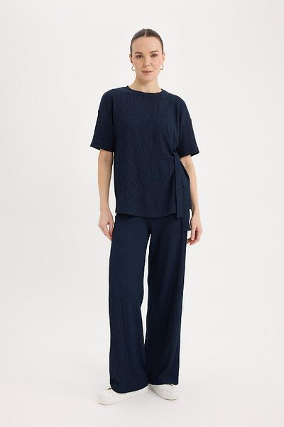 DeFacto Wickelhose, weites Bein, weites, weites Bein, flexible Taille, C0200AX25SP