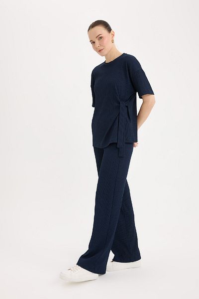 DeFacto Wickelhose, weites Bein, weites, weites Bein, flexible Taille, C0200AX25SP