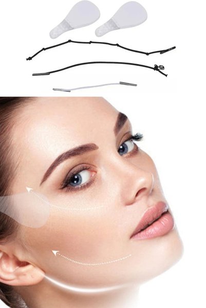 Generic Brand Premium 40 Pcs Drawstring Eyebrow Lift Tape Eye Neck Lift Tape Face and Body Lift Set