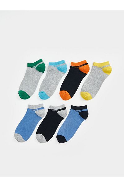 LC Waikiki New Season Color Blocked Boys' Booties Socks 7-Piece - S5Aa01Z4