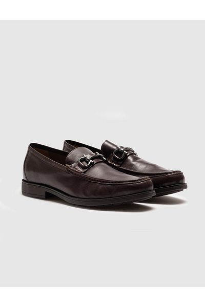 Cabani Genuine Leather Brown Men's Casual Shoes