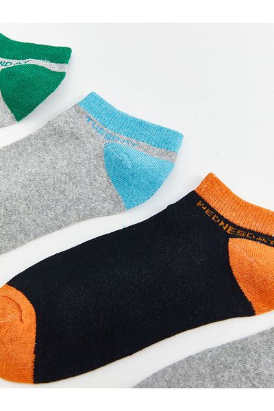 LC Waikiki New Season Color Blocked Boys' Booties Socks 7-Piece - S5Aa01Z4