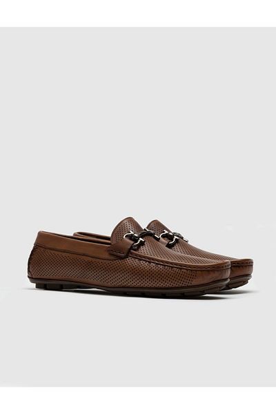 Cabani Genuine Leather Tan Men's Shoes