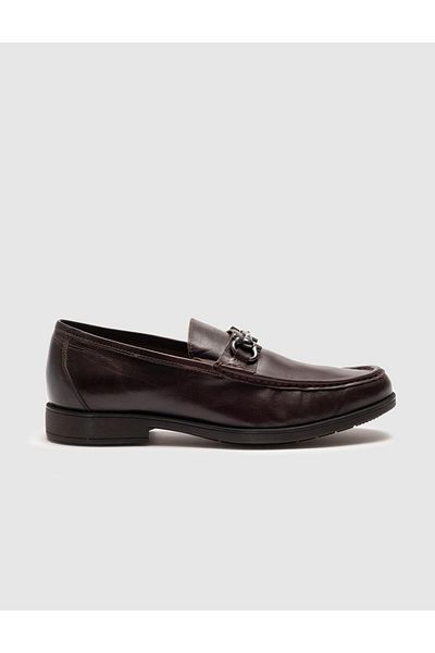 Cabani Genuine Leather Brown Men's Casual Shoes