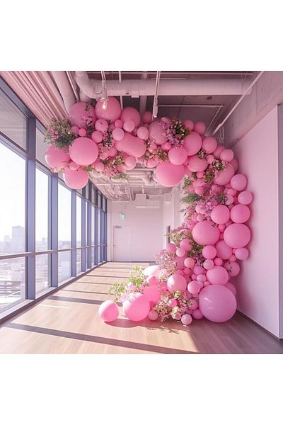 BALON DİYARI 75 Colorful Metallic Balloons - Premium Latex