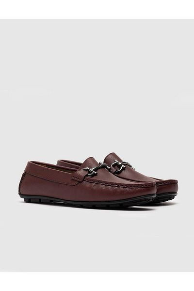 Cabani Claret Red Men's Loafer - Genuine Leather